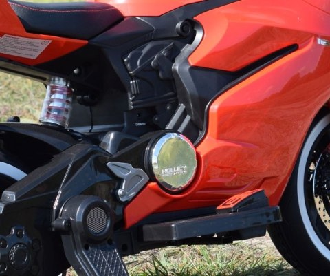 WIELKI MOTOR ŚCIGACZ PERFECT WOLNY START, ŚWIECĄCE, MIĘKKIE KOŁA, GAZ W MANETCE/1628G