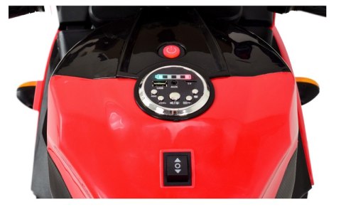 NAJNOWSZY WIELKI MOTOR ŚCIGACZ , ŚWIECĄCE KOŁA, PANEL, DŹWIĘKI, GAZ W MANETCE/WER1