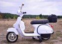 ORYGINALNA VESPA PX150, MIĘKKIE KOŁA, MIĘKKIE SIEDZENIE, KUFEREK/PX150