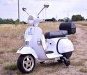 ORYGINALNA VESPA PX150, MIĘKKIE KOŁA, MIĘKKIE SIEDZENIE, KUFEREK/PX150