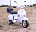 ORYGINALNA VESPA PX150, MIĘKKIE KOŁA, MIĘKKIE SIEDZENIE, KUFEREK/PX150