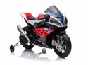 MOTOR NA AKUMULATOR ŚCIGACZ ORYGINALNE BMW HP4 RACE, KOŁA EVA, MIĘKKIE SIEDZENIE/JT5001