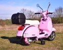 ORYGINALNA VESPA PX150, MIĘKKIE KOŁA, MIĘKKIE SIEDZENIE, KUFEREK/PX150