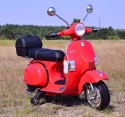 ORYGINALNA VESPA PX150, MIĘKKIE KOŁA, MIĘKKIE SIEDZENIE, KUFEREK/PX150