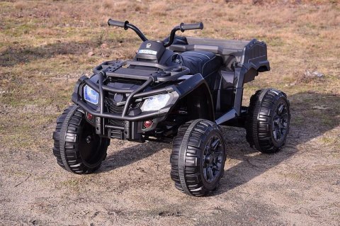 MEGA WIELKI QUAD 24 V, 2X100W, AMORTYZATORY, MIĘKKIE KOŁA, RADIO/0909-24V