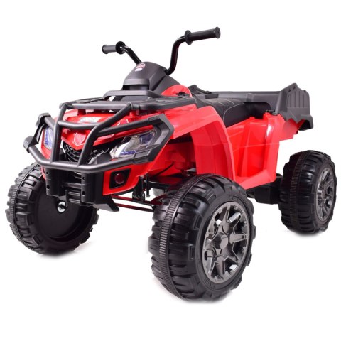 MEGA WIELKI QUAD 24 V, 2X100W, AMORTYZATORY, MIĘKKIE KOŁA, RADIO/0909-24V