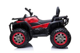 MEGA WIELKI QUAD, AMORTYZATORY, MIĘKKIE KOŁA, PILOT, WOLNY START, 4X4 /XMX607