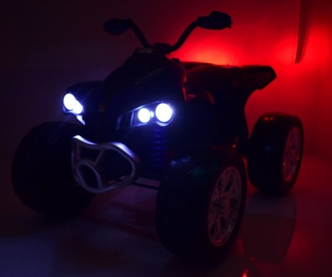 MEGA WIELKI QUAD, AMORTYZATORY, MIĘKKIE KOŁA, WOLNY START,PILOT, PANEL/6677