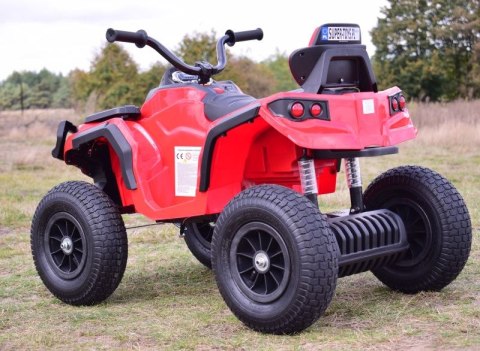 MEGA WIELKI QUAD, AMORTYZATORY, POMPOWANE KOŁA, PILOT, WOLNY START, RADIO/0906-AIR