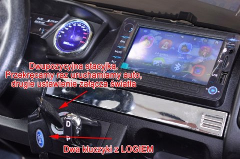 FORD F650 4X4 , 2x12V LICENCJA, PANEL MP4, MIĘKKIE KOŁA EVA, MIĘKKIE SIEDZENIE FULL OPCJA 12V/F650
