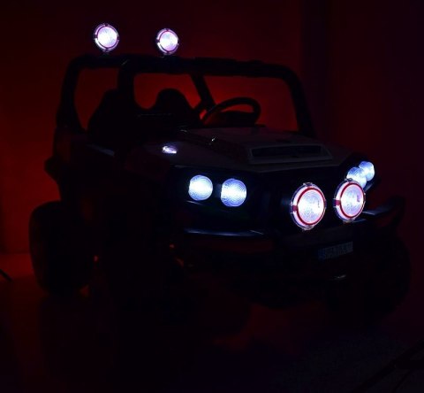 MEGA JEEP UTV DLA 2 DZIECI, 4 SILNIKI, MIĘKKIE SIEDZENIE, MIĘKKIE KOŁA/HL2188