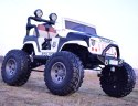 JEEP BUGGY POLICJA MEGA KOŁA Z AMORTYZATORAMI PILOT 4X4, PANEL, PRZESUWANE SIEDZENIE, /SX-1719