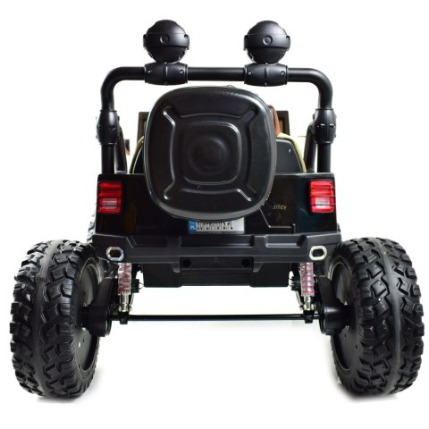 JEEP BUGGY POLICJA MEGA KOŁA Z AMORTYZATORAMI PILOT 4X4, PANEL, PRZESUWANE SIEDZENIE, /SX-1719