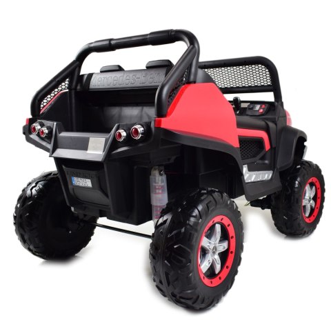 MERCEDES BENZ UNIMOG 4X4,12V14AH, AMORTYZATORY, MIĘKKIE KOŁA, MP4, SUPER OPCJA/UNIMOG