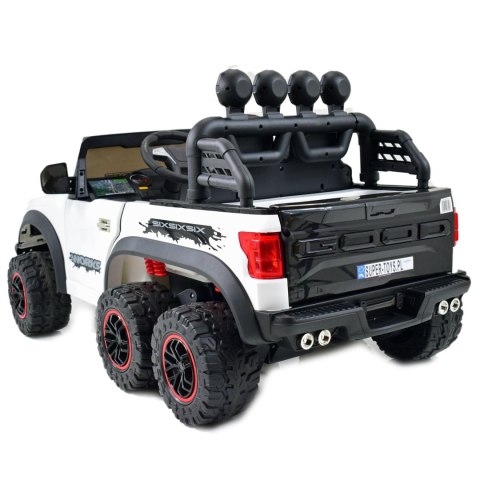 MEGA JEEP WORKS SIX 4X4, 2 X 12V MĘKKIE KOŁA, MIĘKKIE SIEDZENIE/JC003 MEGA JEEP WORKS SIX 4X4, 2 X 12V MĘKKIE KOŁA, MIĘKKIE SIEDZENIE/JC003