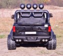 MEGA JEEP WORKS SIX 4X4, 2 X 12V MĘKKIE KOŁA, MIĘKKIE SIEDZENIE/JC003