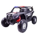 MEGA BUGGY UTV POLICJA TURBO R FOX DLA 2 DZIECI 4X200 W, 24V, SUPER MOC, WSPOMAGANIE/XB2118