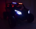 MEGA BUGGY UTV POLICJA TURBO R FOX DLA 2 DZIECI 4X200 W, 24V, SUPER MOC, WSPOMAGANIE/XB2118