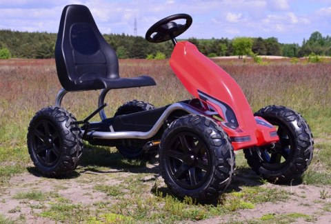 OLBRZYMI GOKART NA PEDAŁY, POMPOWANE KOŁA, PRZESUWANE SIEDZENIE,DO 100 KG/B012