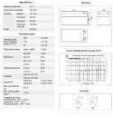 AKUMULATOR AGM -MW-12AH-12V, ŻYWOTNOŚĆ 6-9 LAT