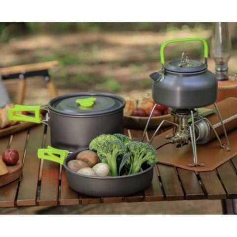 18w1 Naczynia turystyczne Trizand 18 el. czajnik garnek