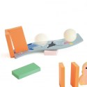 Drewniane Domino Tor Logiczny Przeszkód Układanka Montessori 100 el.
