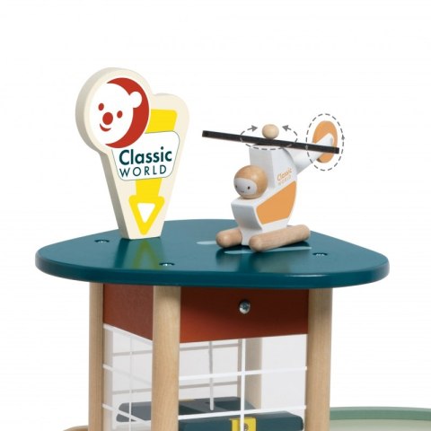 Wielopoziomowy Parking Auta Helikopter Dystybutor Myjnia + Akc.