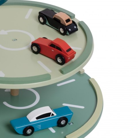 Wielopoziomowy Parking Auta Helikopter Dystybutor Myjnia + Akc.