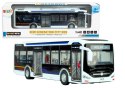 Elektryczny Autobus Miejski 1:42 Metalowy Światła Biały