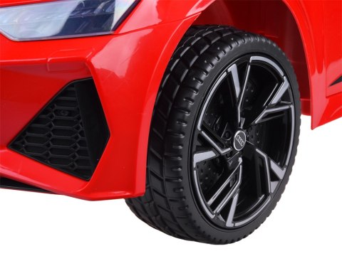 +Pilot +12V +SKÓRA +Koła EVA Auto na akumulator AUDI RS 6 dla dzieci