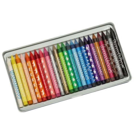 BAMBINO Kredki w metalowym pudełku 24 kolory BAMBINO Kredki w metalowym pudełku 24 kolory