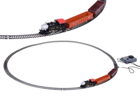 Kolejka elektryczna klasyczny parowóz z jednostką sterującą H0 1:87 Kolejka elektryczna klasyczny parowóz z jednostką sterującą H0 1:87