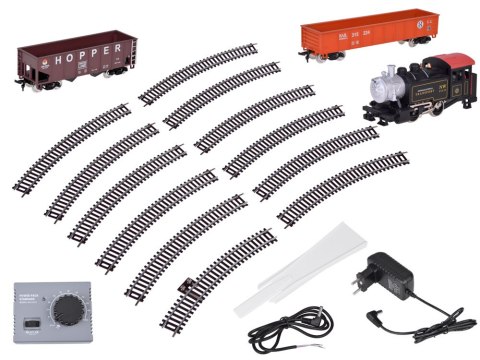 Kolejka elektryczna klasyczny parowóz z jednostką sterującą H0 1:87 Kolejka elektryczna klasyczny parowóz z jednostką sterującą H0 1:87