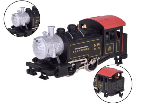 Kolejka elektryczna klasyczny parowóz z jednostką sterującą H0 1:87 Kolejka elektryczna klasyczny parowóz z jednostką sterującą H0 1:87