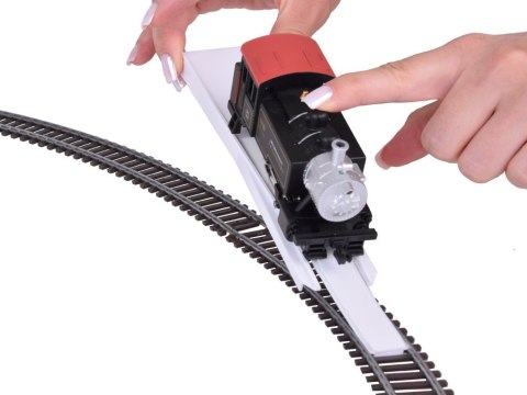 Kolejka elektryczna klasyczny parowóz z jednostką sterującą H0 1:87 Kolejka elektryczna klasyczny parowóz z jednostką sterującą H0 1:87