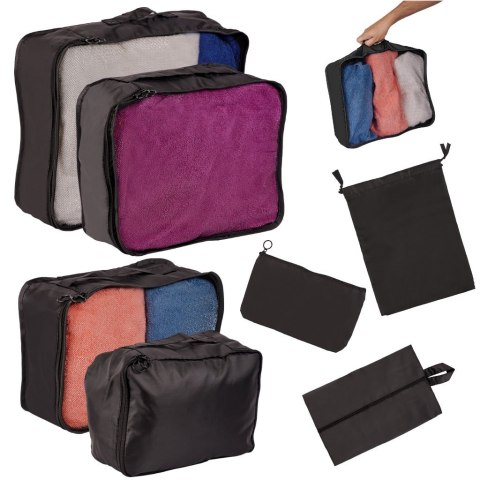 Organizery do walizki zestaw podróżny 7 torby kosmetyczka worek
