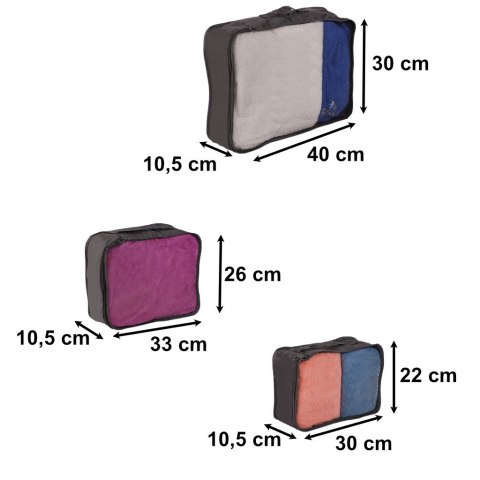 Organizery do walizki zestaw podróżny 7 torby kosmetyczka worek