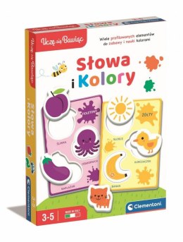 gra edukacyjna słowa i kolory clementoni 50760 clm