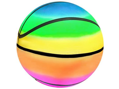 Gumowa kolorowa tęczowa lekka piłka do gry zabawy 9" 23cm dla dzieci
