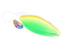 Gumowa kolorowa tęczowa lekka piłka do gry zabawy 9" 23cm dla dzieci