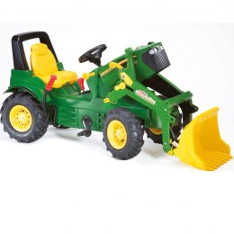 ROLLY TOYS John Deere Traktor na Pedały z Łyżką + Kamizelka Odblaskowa