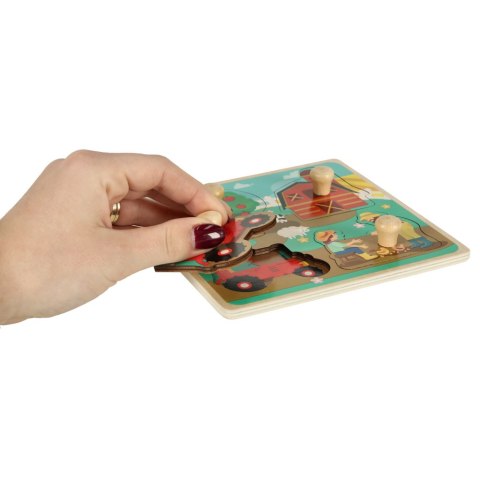Puzzle drewniane układanka gospodarstwo rolne