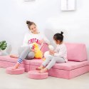Sofa składana modułowa dla dzieci duża 2 osobowa DIY 8 miękkich poduch