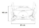 4x100W 24V Dwuosobowy Auto na akumulator Lamborghini SIAN Różowy