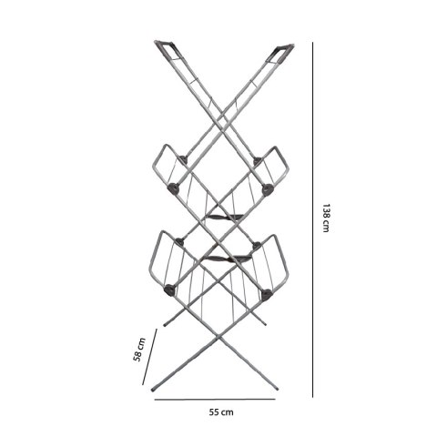 DUŻA SUSZARKA NA PRANIE PIONOWA STOJAK 15m PRANIA
