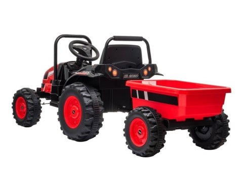 Traktor na Akumulator z Przyczepą HL388 Czerwony Traktor na Akumulator z Przyczepą HL388 Czerwony