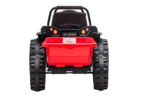 Traktor na Akumulator z Przyczepą HL388 Czerwony Traktor na Akumulator z Przyczepą HL388 Czerwony