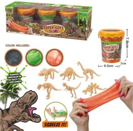 ZESTAW MASA PLASTYCZNA SLIME FIGURKA DINOZAURA