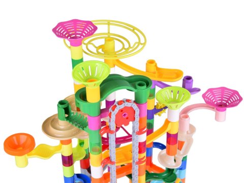 MARBLE Kolorowy MEGA tor kulkowy Kulodrom na baterie 236 elementów