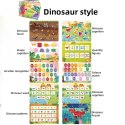 Książeczka Edukacyjna Dinozaury Puzzle Obrazki Rzep Alfabet Kształty